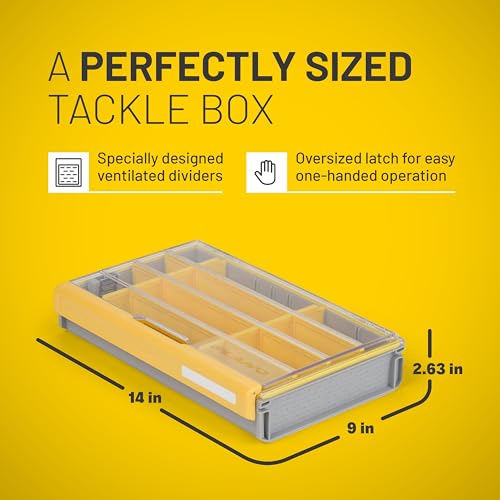 PLANO EDGE - Flex 3700 Box,Waterproof Tackle boxes with pre-cut dividers for customization, Fishing Tackle Organizer boxes w Rust Protection, Heavy duty organisation boxes for, fishing lures, baits - Image 5
