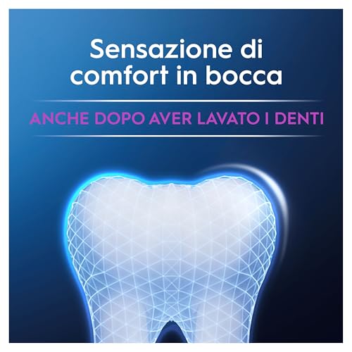 Oral-B Dentifricio Advanced Protezione Sensibilità 3x75ml, Dentifricio per Denti Sensibili, Pulizia Denti Efficace, Alito Fresco, Sapore Eucalipto Menta Piperita - Immagine 2