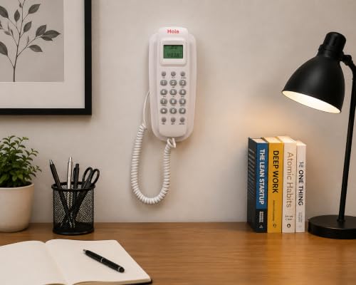 Image of Hola TF 620 Slim Corded Telephone, White