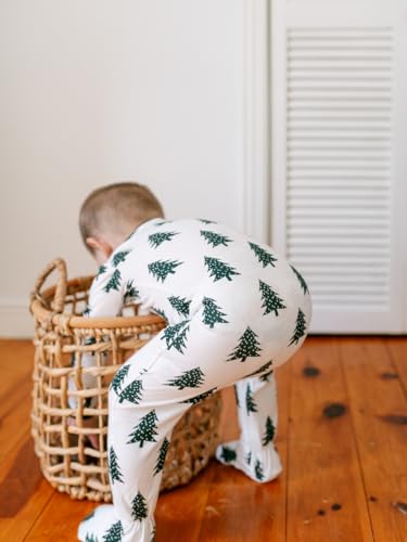 zippyjamz – Zipper Organic Sleeper Footed Onesies Sleeper Baby Pajamas with Inseam Zipper2