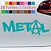 Generic Heavy Metal - Adesivo Punk Shocker per golf, 18 colori, 5 dimensioni