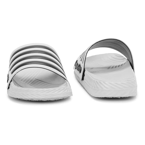 Image of Aqualite AL-191 Men Slides Slipper with Slip-on wear, Comfort and Flat Base Flipflop for dailywear uses.