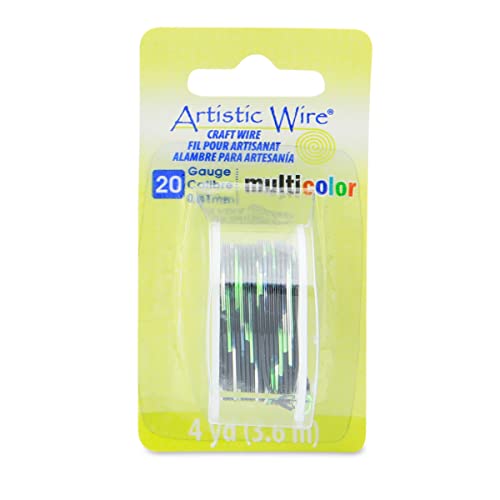 Alambre de modelar Artistic Wire verde y negro para manualidades
