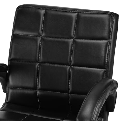 Image of GOYALSON Comfortable Revolving Office Chair Adjustable Swivel Chair with Padded Seat & Backrest for Home Office (1, Black, Standard)