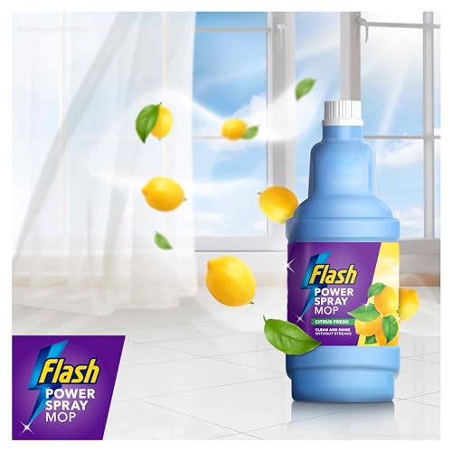 Flash Power Spray Mop Floor Cleaner Liquid Citrus 4x1.25L - Image 3