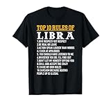 Funny Libra Zodiac Birthday T Shirt Gifts