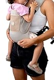 Mochila portabebé ergonómica Little Rider – neopreno transpirable, desde 4 kg, con certificación de seguridad (Beige)