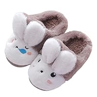 Cute Rabbit Slippers for Kids Girls Boys Fuzzy Animal Memory Foam House Slipper Slides Sandals Slip on House Slippers