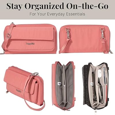 Baggallini womens Rfid Phone Wallet Crossbody