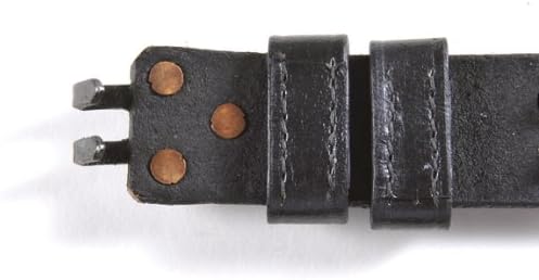 Black Leather WW2 Style M1907 Rifle Sling M1 Garand M1903 Springfield
