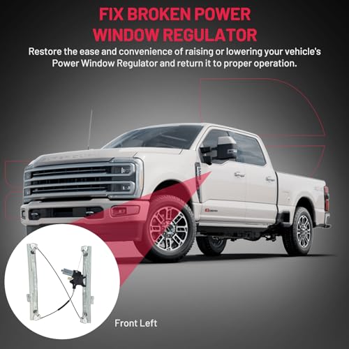 Image of BDFHYK 748-508 Power Window Regulator with Motor Front Left Driver Side Compatible with Chrysler Town & Country, Compatible with Dodge Grand Caravan, Replace# 68030655AA, 68030657AA