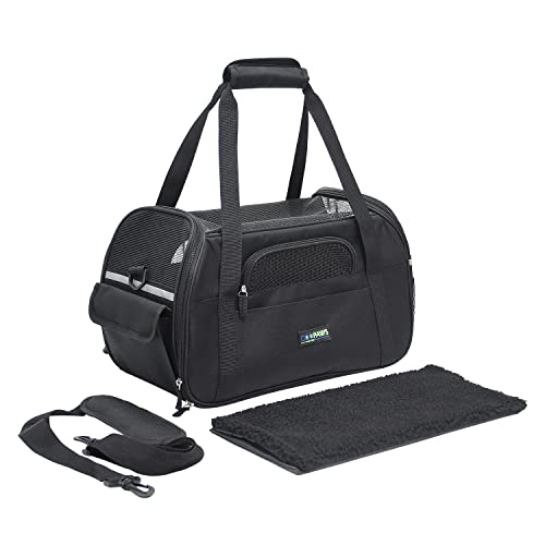 Image of Jespet Airline Approved Soft-Sided Kennel Pet Carrier Travel Handbag