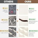 OIAHOMY 2 Pack Shoe Organizer for Closet, Large Foldable Shoe Storage Bins with Dividers and Reinforced Handles, Each Clear Cover Sneaker Box Fits Up to 16 Pairs for Entryway and Bedroom, Grey - Image 7