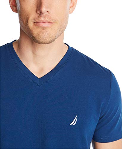 Nautica Men's Short Sleeve Solid Slim Fit V-Neck T-Shirt, Estate Blue, X-Large - image 5