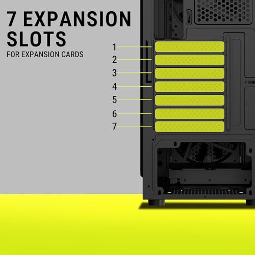 Image of Ant Value VM25 Mid-Tower Gaming Cabinet (Black) - Supports ATX, M-ATX, ITX Motherboards | Tempered Glass Side Panel | 1 Pre-Installed ARGB Fan