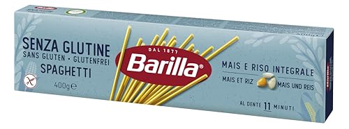Barilla Pasta Glutenfreie Spaghetti n.5 aus köstlichem Mais und Reis – perfekt für Menschen mit Zöliakie oder Glutenunverträglichkeit 400 g