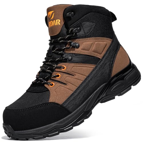 LARNMERN PRO Chaussures de Sécurité Hommes Chaussures Travail Marron 41.5 – vue 7