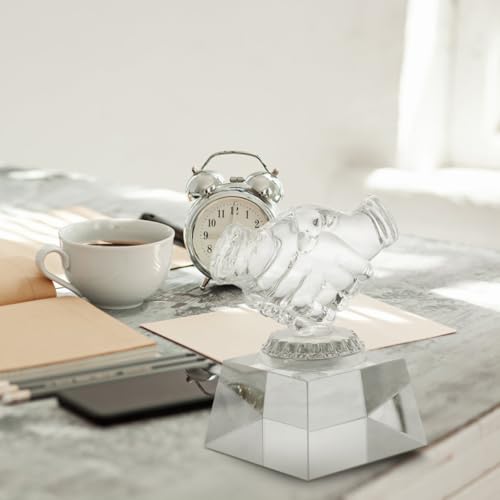 Image of balacoo Trophy Medal Thumbs up Trophy Award Accessory Awards Shaped Decor Clear Thumb Trophy Award Trophy First