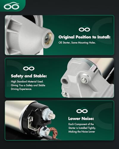 Image of SCITOO Starter Motor fit for Toyota for Paseo 1.5L 1996-1999,for Toyota for Tercel 1.5L 1996-1999 Replacement Starter 17679 | For Toyota Tercel 1996-1999 1.5L|Starters motor