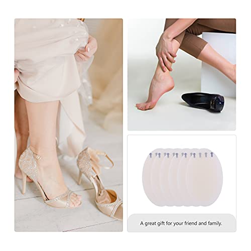 EXCEART 10Pcs Anti- Slip Hak Grips Hoge Hak Inserts Adhesive Gel Shoe Pads Hiel Pads Liners Stickers Onzichtbare Voor… - Image 6