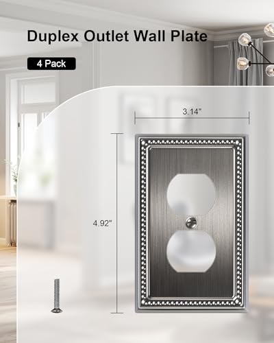 Plaques d'interrupteur décoratives en perles pour masquer les défauts - 3