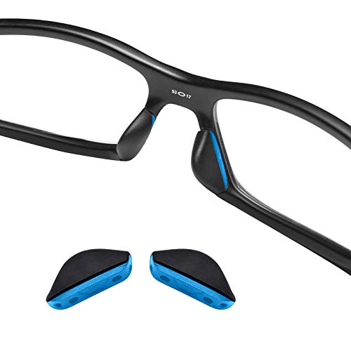 GOHIN Replacement Nose Pads For Oakley Crosslink Sweep PRO Switch Pitch Glasses - Blue Euro Fit GOHIN Replacement Nose Pads For Oakley Crosslink Sweep PRO Switch Pitch Glasses - Blue Euro Fit