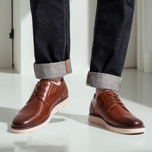 Image of Jousen Mens Dress Shoes Comfortable Business Casual Sneakers