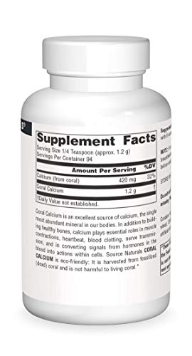 Source Naturals Coral Calcium Powder, 4 Ounce #TOP2