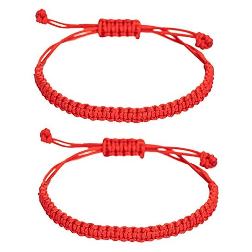 kelistom Handmade Buddhist String Bracelets for Women Men Boys Girls, Tibetan Adjustable Woven Rope Bracelet for Protection and Luck, Red and Black, 2or 6 pcs/set