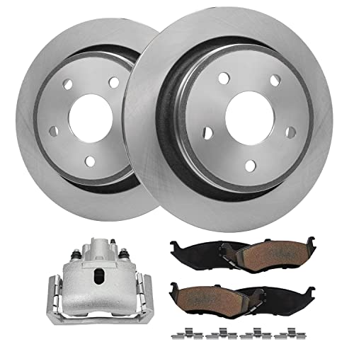 Image of Detroit Axle - 5pc Rear Brake Kit for 2004-2009 Dodge Ram 1500 Durango