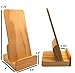 Elegant Pine Wood Literature Holder, Brochure Holder, Tablet Stand, Desk Organizer and Countertop Wooden Display Stand [Pack of 2]