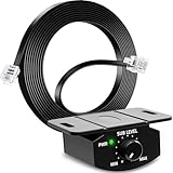 Universal Bass Control Knob, 6-Pin Subwoofer Volume Control with 11.48ft Extension Cable, Compatible with Most Car Amplifier, Copper Core, Easy Install