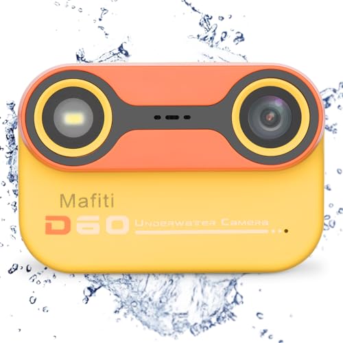 Mafiti Kids Waterproof Camera Underwater Camera 10FT with 32GB Card Floatable Pool Toys Gifts for Kids Age 4-12 26MP Photos 1080P HD Videos Children Selfie Digital Camera Orange by mafiti - Used condition - Image 2