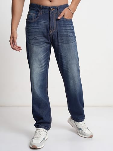 Image of Highlander Men's Straight Fit Jeans | Stretchable | Everyday Comfort & Style| Jeans for Man