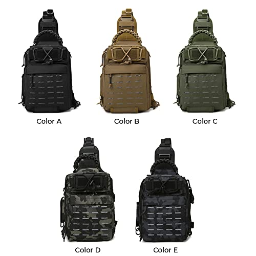Doorslay Fishing Backpack with Rod Holder - Tackle Storage Sling Bag, Color E, 21 * 16 * 30cm / 8.3 * 6.3 * 11.8in - Image 4