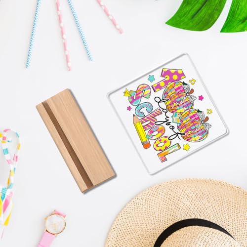 Woght Children's gifts2 100th Day Acrylic desktop baby 100 days decorations 100th Day for Girls Classroom Activities Project Party Favors，It's Fine Everything Is Fine,Cartoon Emotions Friends3