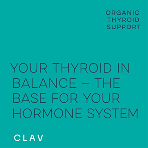 CLAV® BIO Schilddrüsen Balance – 120 Kapseln – Jod Selen Komplex – 150µg Jod aus Bio-Kelp – Selen aus Senfsamen – pflanzlich, hormonfrei & vegan – 4 Monate Vorrat