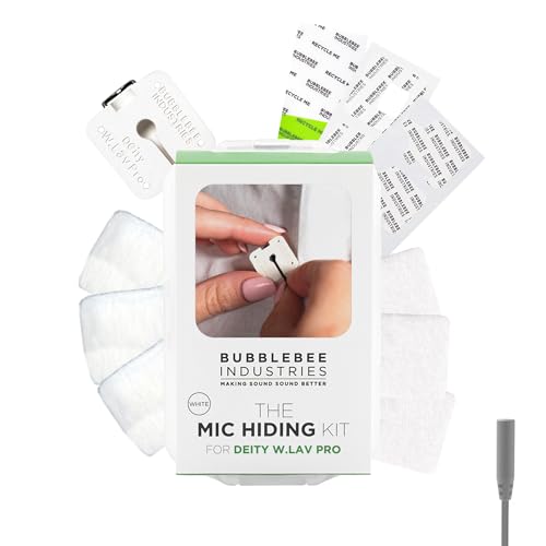 The Secret to Clean Dialogue: Noise Profiles and Spectral Editing 6 Bubblebee Mic Hiding Kit for Deity W.Lav Pro - Lapel Microphone Hiding Kit, Noise & Wind Reduction & Case for Content Creators, Videographers, Audio Engineers & Filmmakers - White