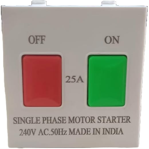 SEER Single Phase Motor Starter Switch 25A 240V AC