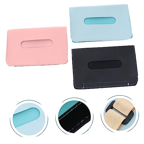 VICASKY 3Pcs Pacote De Tecido Dentro Acessórios Do Carro Tecido Para Viseira Do Carro Porta-Tecidos