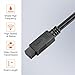 MECCANIXITY 1.8M IEEE 1394 Cable, 9 Pin Male to 9 Pin Male 800Mbps Adapter Cable Data Converter for DV, Digital Camera, Black