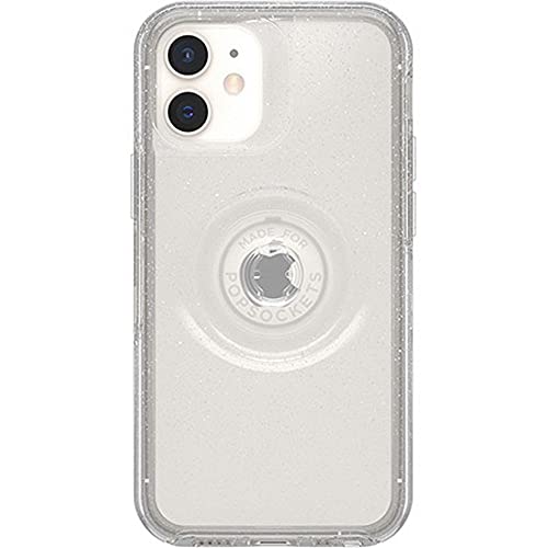 OtterBox + Pop Symmetry Series Clear Case for iPhone 12 Mini, Retail Packaging - Stardust (Silver Flake/Clear) with Stardust Pop - image 2
