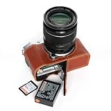 [恵＼イーサン] TP Original FUJIFILM X-M5 XM5 専用 オープナブルタイプ ハンドメイド本革 ボディケース 互換 電池交換便利 底面開閉 ハンドメイド本革ハーフカメラケースバッグカバー (ブラウン)