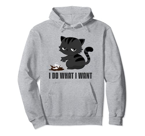 Funny Cat Meme Hago Lo Que Quiero Sudadera con Capucha