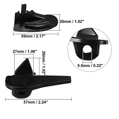 Image of X AUTOHAUX 6 Set Tire Changer Insert Tire Demount Head Tire Machine Guard Wheel Side Protector for Mount Demount Duck Head Tyre Repair Black 2.17 inchx1.02 inchx1.02 inch (Pack of 4)