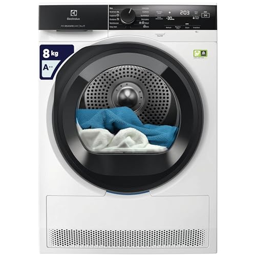 Electrolux Secadora 700 DelicateCare 8 kg EW7HA48GY, clase A+++, tecnología SensiCare y MixCare para algodón y sintéticos, programa de sábanas XL, antiarrugas, bomba de calor, 850 x 596 x 638 mm