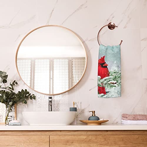 Vunko Red Cardinal Bird Kitchen Dish Towel Soft Highly Absorbent Hand Towel Home Decorative Multipurpose For Bathroom Hotel Gym And Spa 15.7 X 27.5 Inches #TOP5