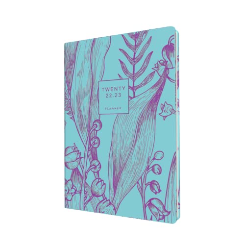 Collins Tara A5 (210 x 148) Day To Page Mid Year Academic 2022-23 Diary - Light Blue (TA151M.57-2223) - Student Journal Planner with diary, notes and timetables