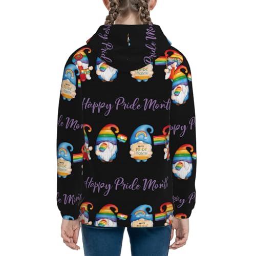 Lgbt Gnome Kids Pullover Hoodies Boys Sweatshirts Girls Athletic Clothes with Pocket4