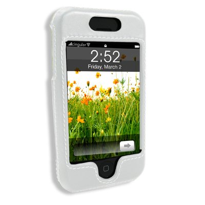 Coque iPhone Executive Blanc rigide anti-rayure et protection de téléphone élégante